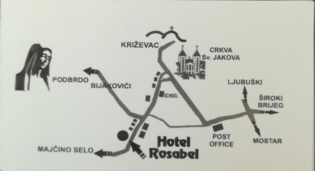 Hotel Rosabel Međugorje المظهر الخارجي الصورة